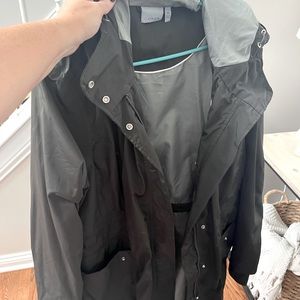 Athleta green rain jacket XL